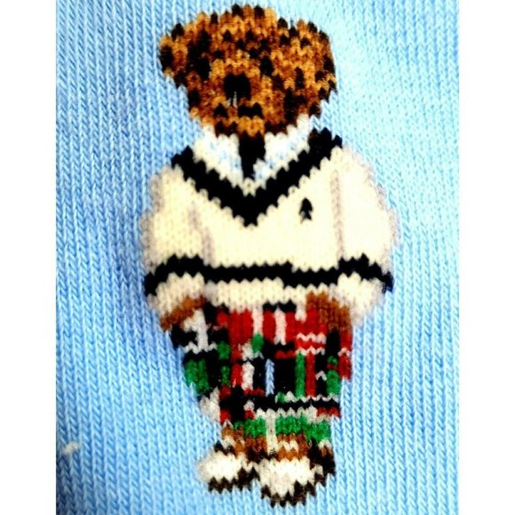Polo Ralph Lauren Men's Crew Dress Socks Polo Bear Novelty Cotton Blend 2 Pairs - Picture 6 of 12